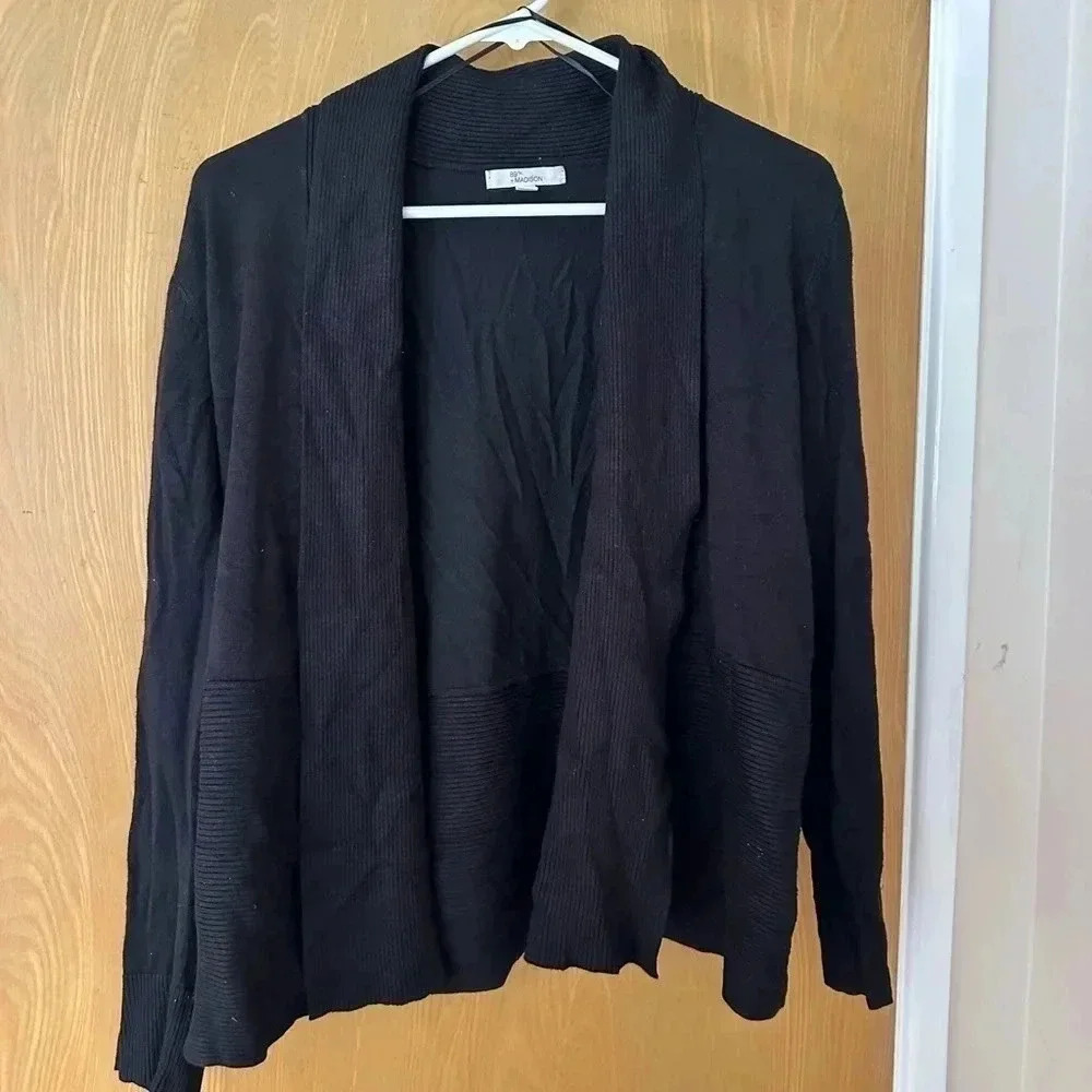 Black cardigan